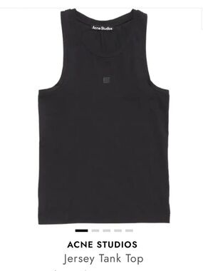 NWT Acne Studios Black Jersey Tank Top